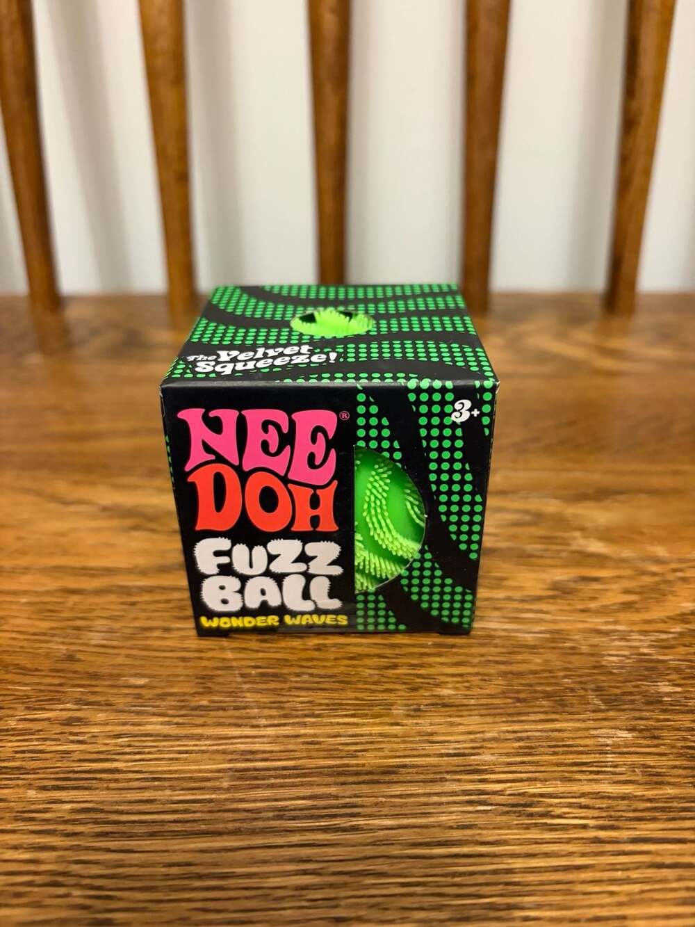 Schylling NeeDoh Fuzz Ball Wonder Waves Fidget Toy Green